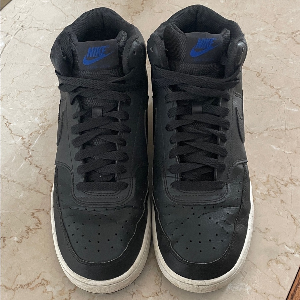 Nike ✔️ Men's Black and Blue Sneakers